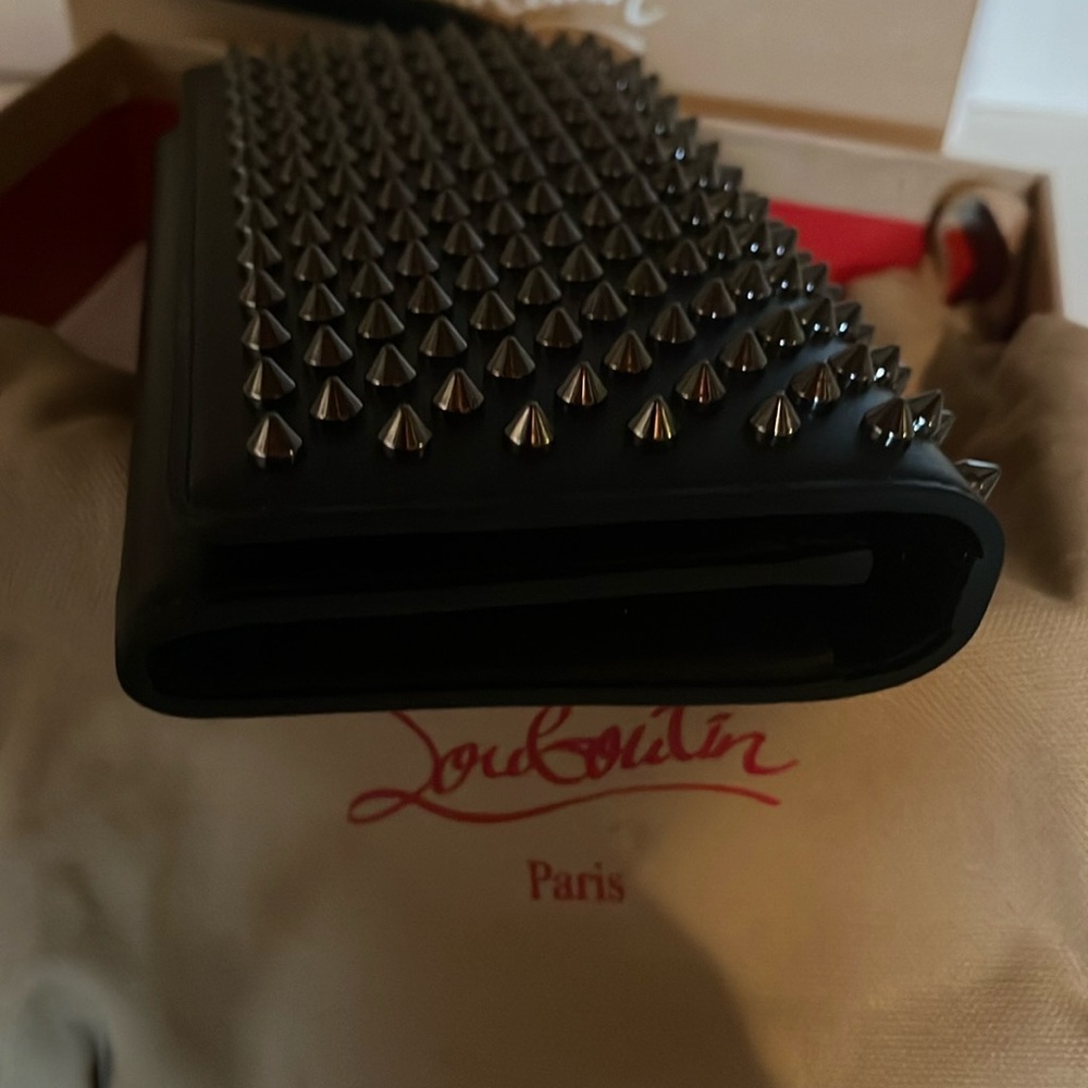 Christian Louboutin Black Studded Wallet